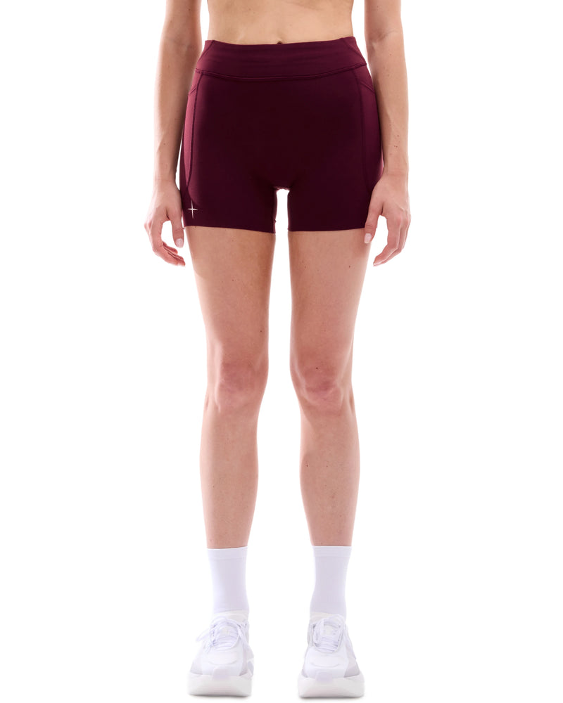 Women's 4'' Half Tights Mid Rise W/ Pockets