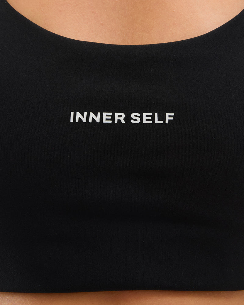 INNER SELF Women's Running Bra in black — detail 1