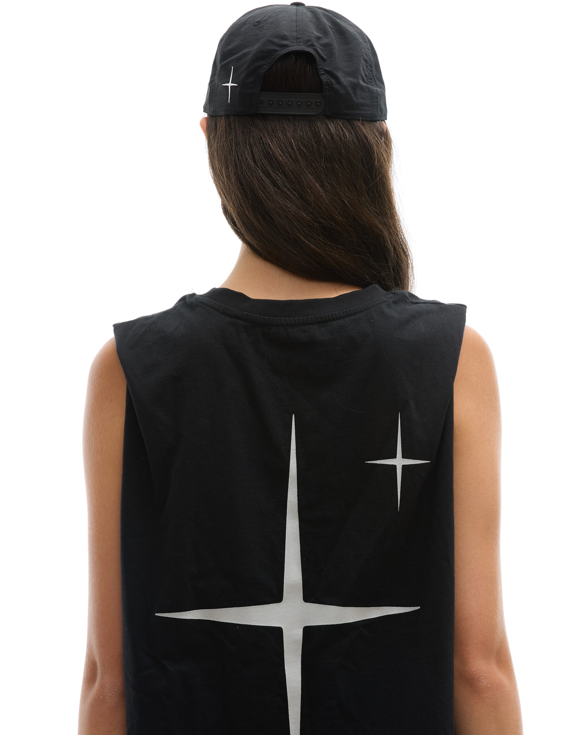 INNER SELF Daily Cap in black — back view on female model