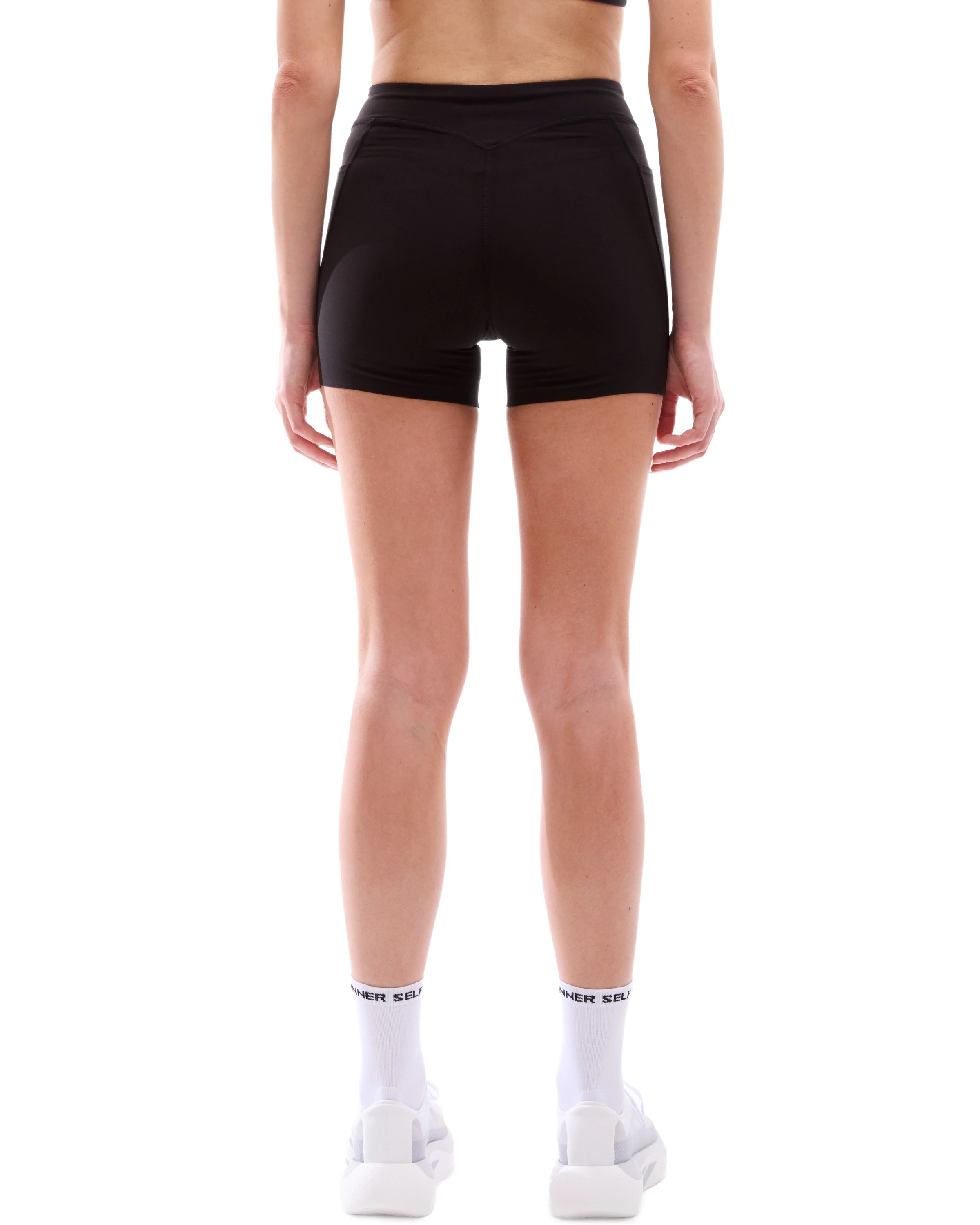 Women's 4'' Half Tights Mid Rise W/ Pockets