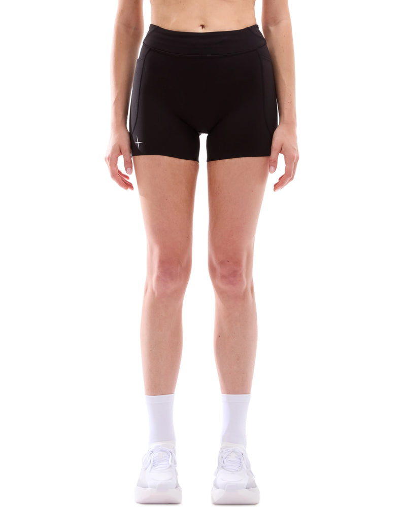 Women's 4'' Half Tights Mid Rise W/ Pockets