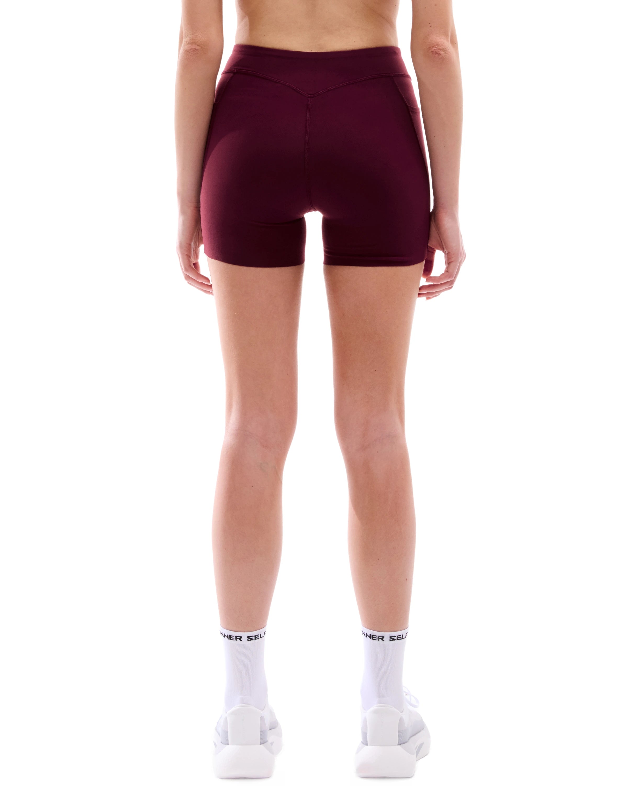 Women's 4'' Half Tights Mid Rise W/ Pockets