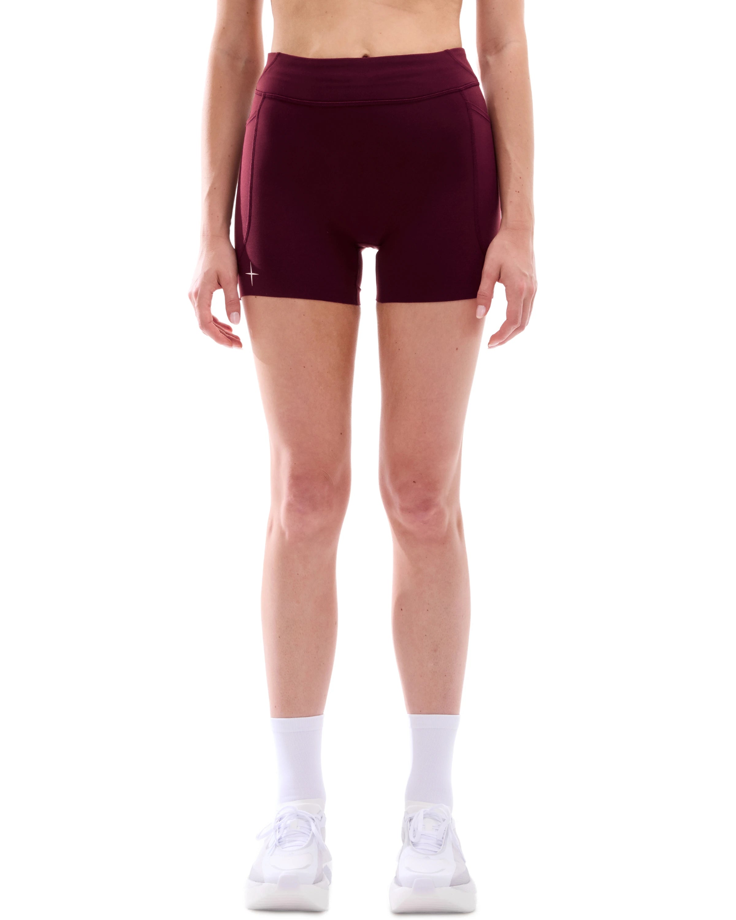 Women's 4'' Half Tights Mid Rise W/ Pockets