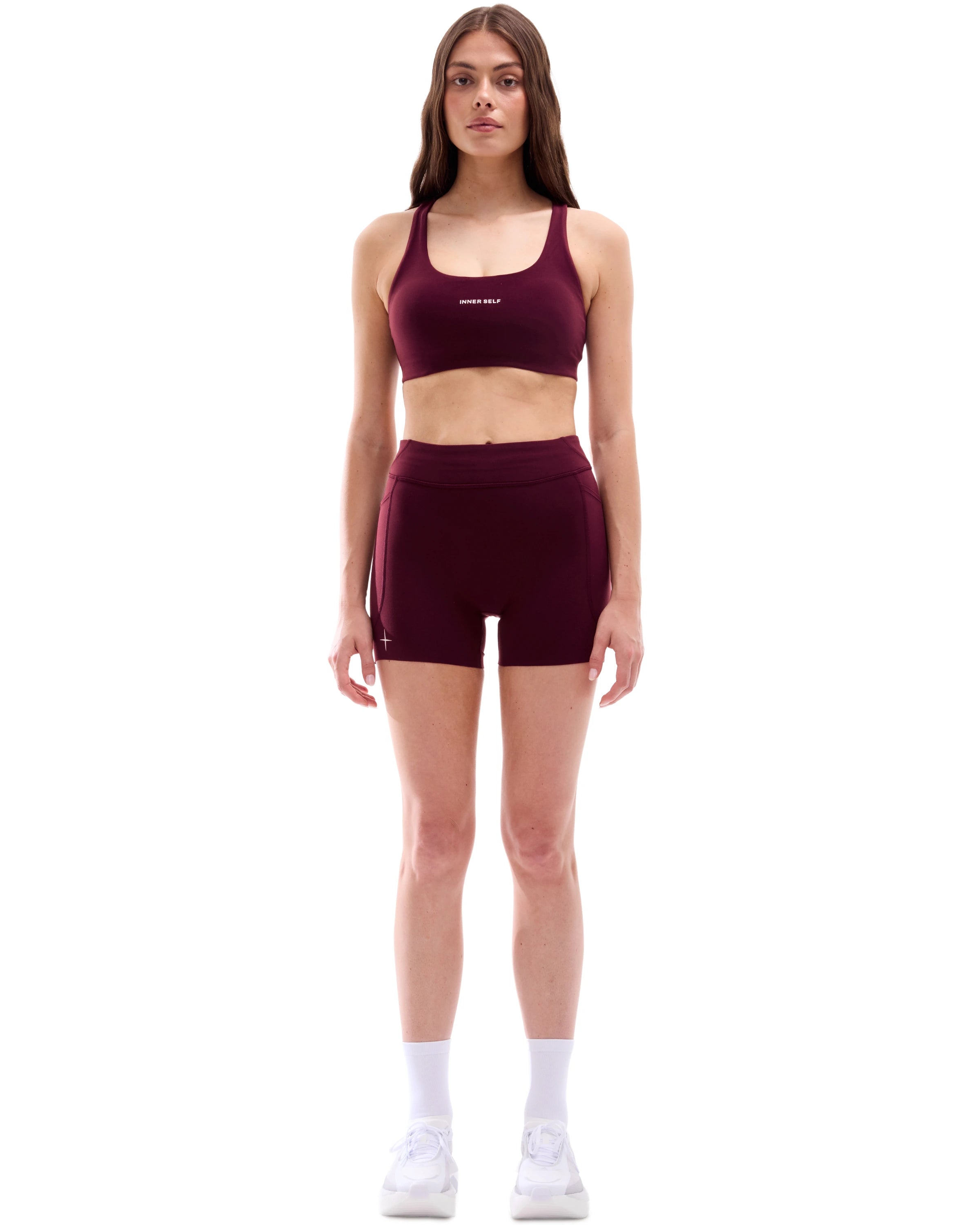 Women's 4'' Half Tights Mid Rise W/ Pockets