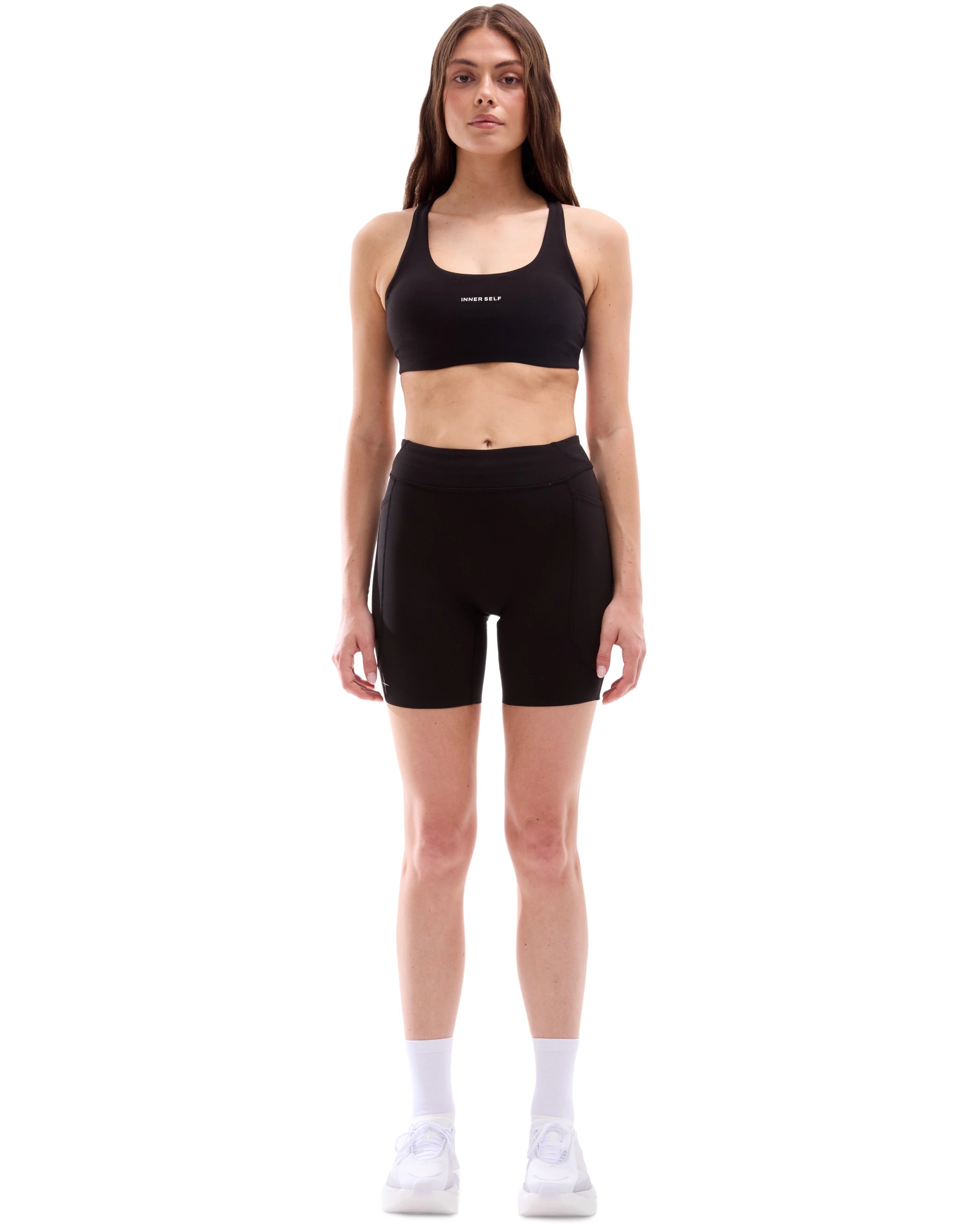 Women's 6.5'' Half Tights Mid Rise W/ Pockets