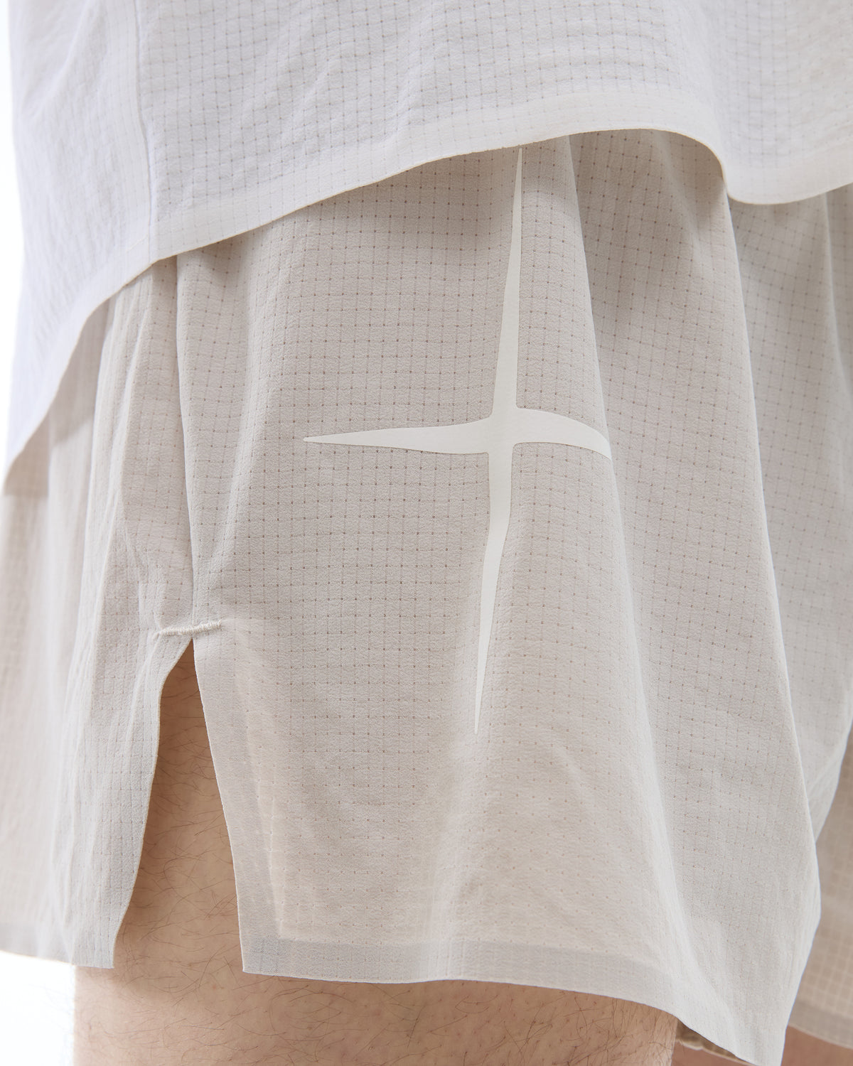 INNER SELF Men's Race Shorts in gray — detail 1