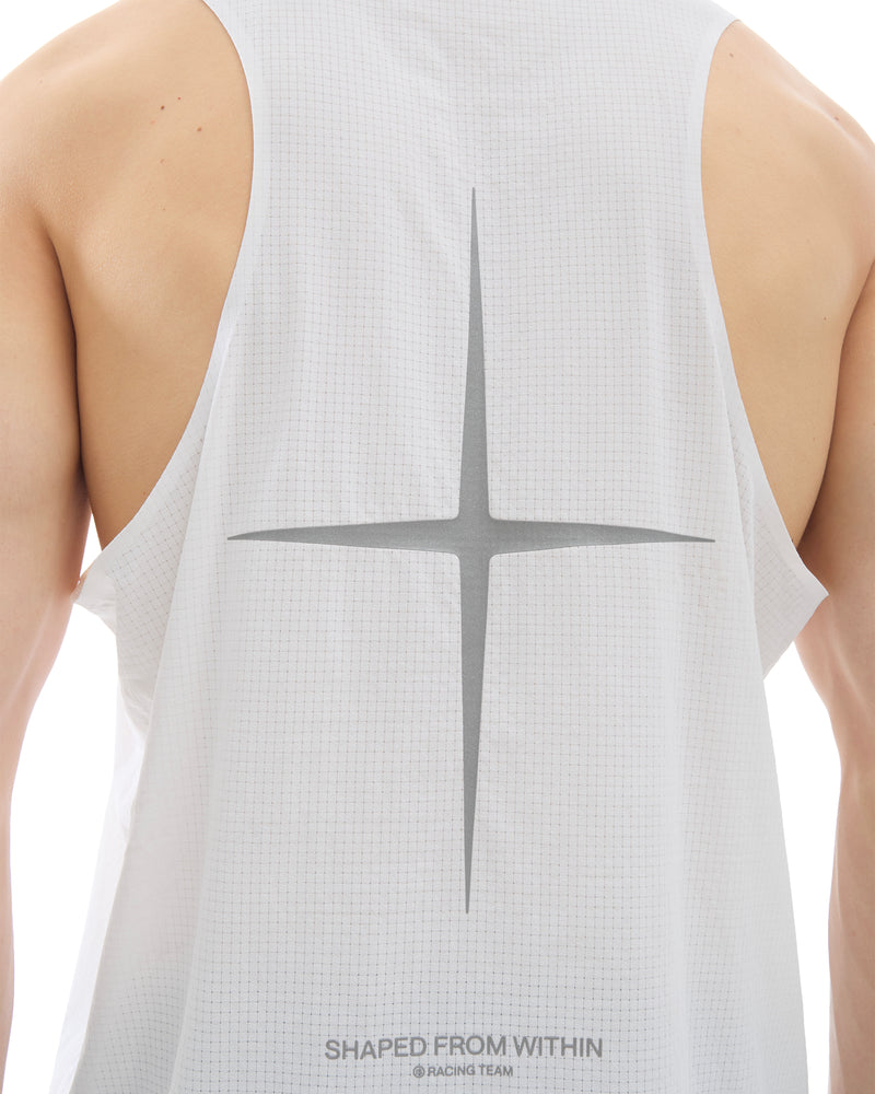INNER SELF Performance Singlet in white — detail 1