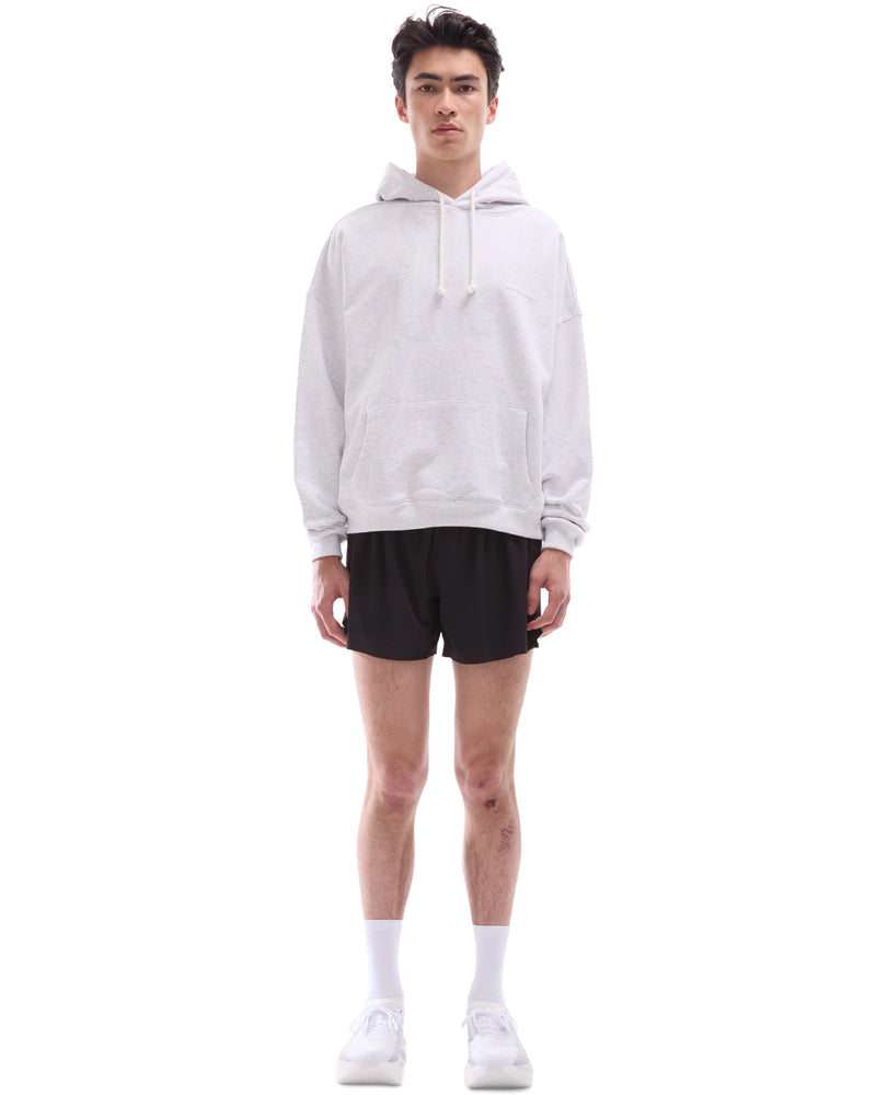 INNER SELF Core Hoodie in grey — full-length view on male model