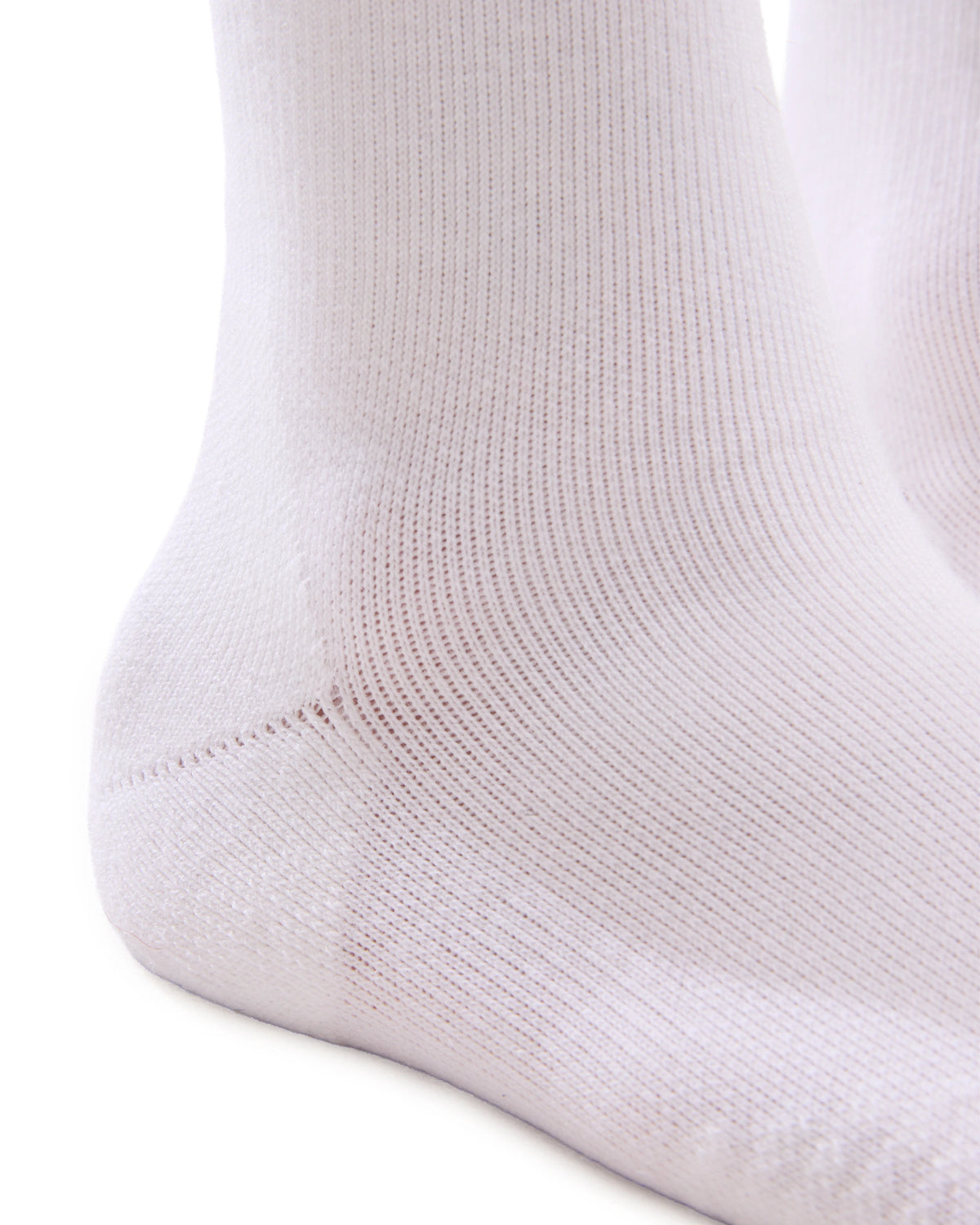 INNER SELF Merino Running Socks in white — close-up detail