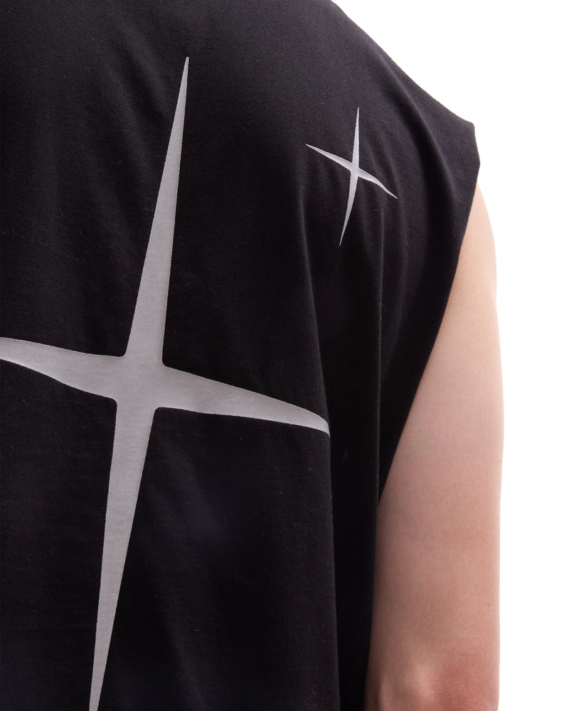 INNER SELF Running Tank in washed black — close-up detail